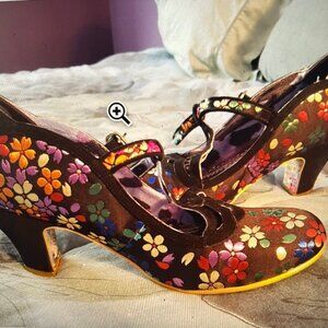 Irregular Choice floral embroidered shoes - EU 41 / US 10